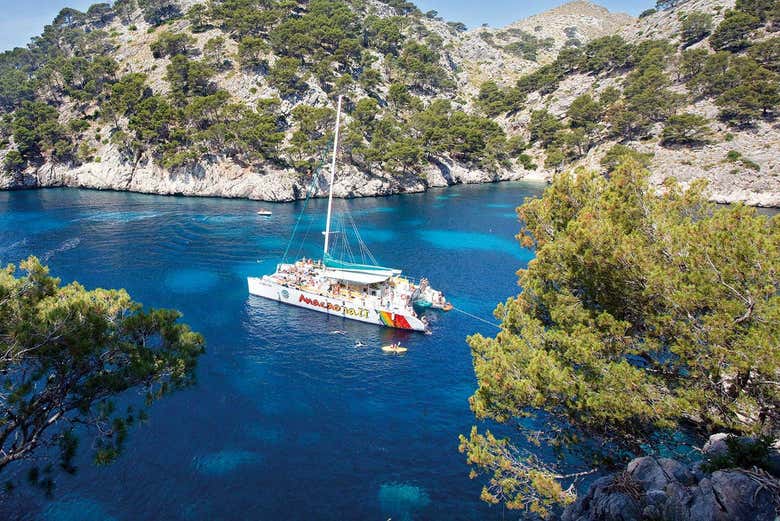 Naviguer en catamaran sur la baie d'Alcudia