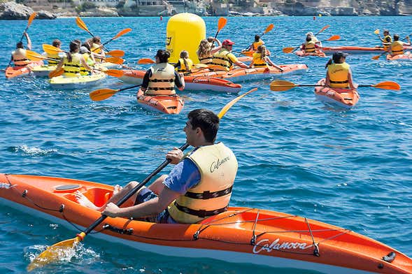 Kayak à Cala Mayor depuis Cala Nova