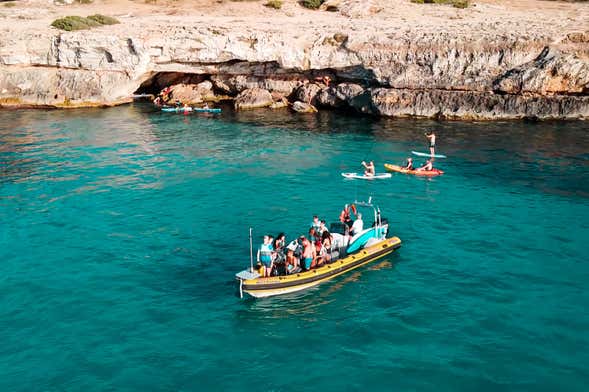 Balade en bateau à moteur depuis Magaluf + Activités aquatiques