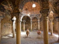 Patio intérieur des Bains Arabes