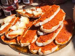 Stands de nourriture traditionnelle
