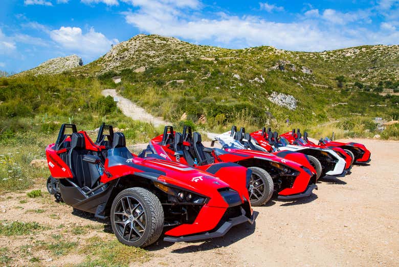 Slingshot dans la Sierra de Tramuntana