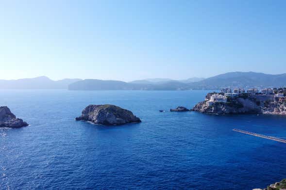 Balade en bateau + snorkeling aux Îles Malgrats depuis Santa Ponça